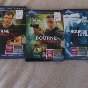 Matt Damon DVD’s – Lot of 3 – Bourne Supremacy/Identity/Ultimatum